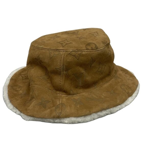 LOUIS VUITTON Chapeau monogram shearling Brown Cream Others - 515-021925 - Picture 3 of 7